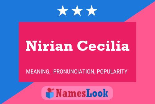 Póster del nombre Nirian Cecilia