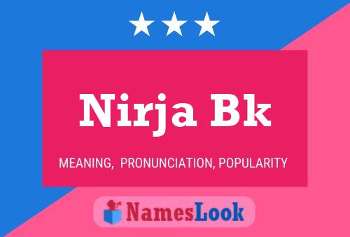 Póster del nombre Nirja Bk