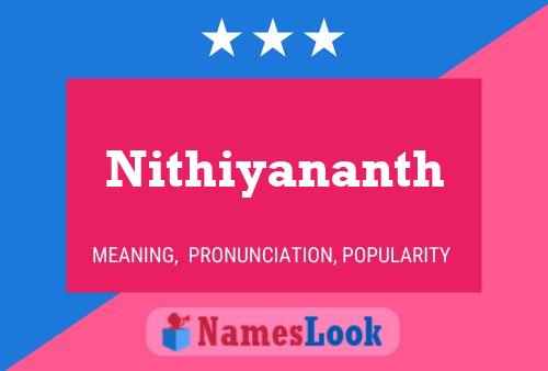 Póster del nombre Nithiyananth