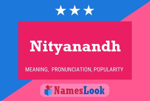 Póster del nombre Nityanandh