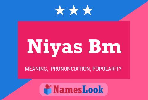 Póster del nombre Niyas Bm