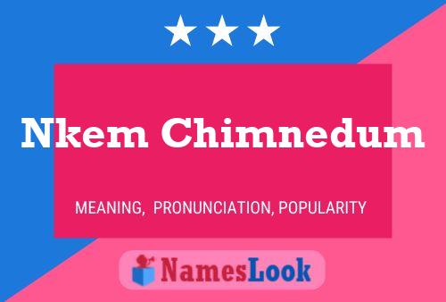 Póster del nombre Nkem Chimnedum