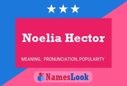 Póster del nombre Noelia Hector