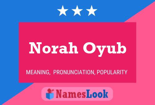 Póster del nombre Norah Oyub