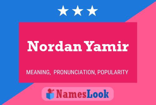 Póster del nombre Nordan Yamir