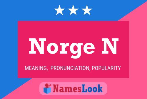 Póster del nombre Norge N