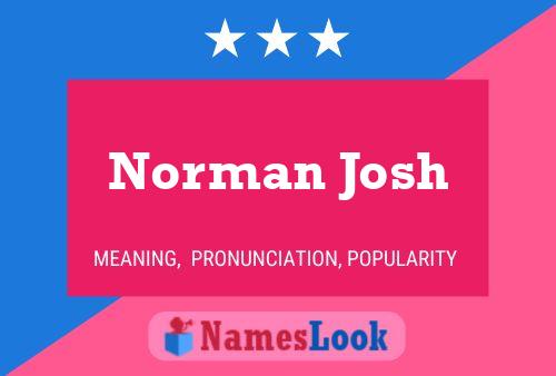 Póster del nombre Norman Josh