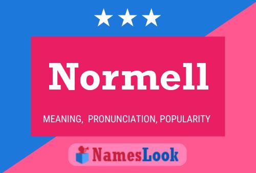 Póster del nombre Normell