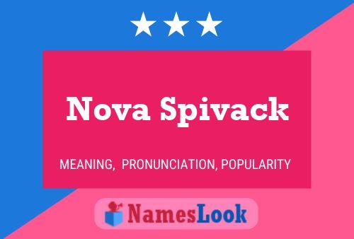 Póster del nombre Nova Spivack