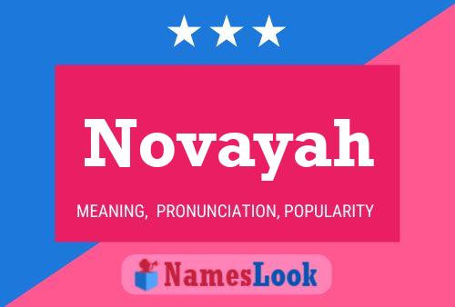 Póster del nombre Novayah