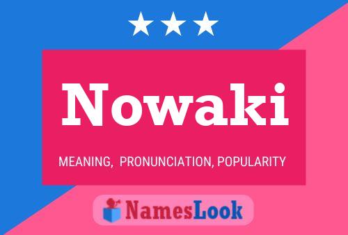 Póster del nombre Nowaki