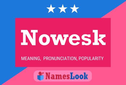 Póster del nombre Nowesk