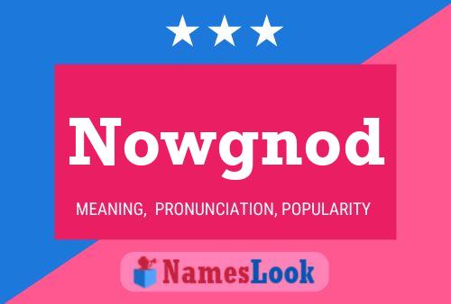 Póster del nombre Nowgnod