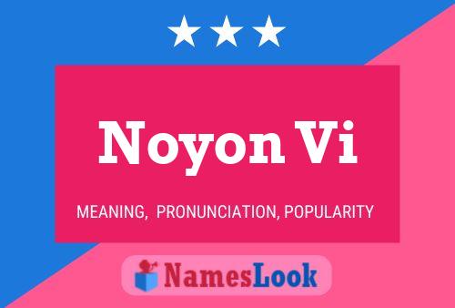 Póster del nombre Noyon Vi