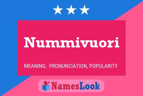 Póster del nombre Nummivuori