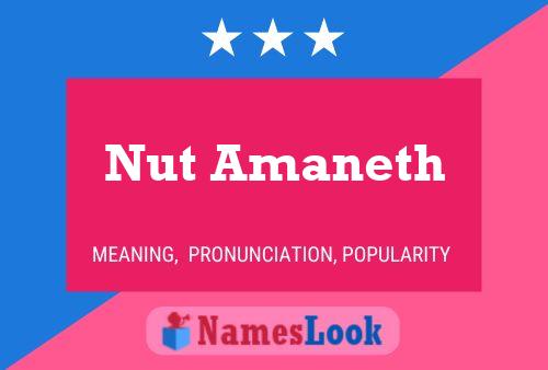 Póster del nombre Nut Amaneth