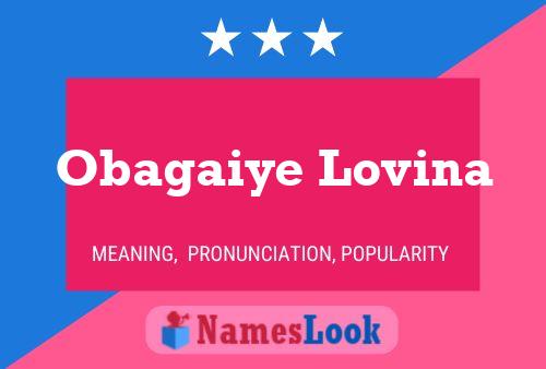 Póster del nombre Obagaiye Lovina