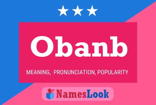 Póster del nombre Obanb