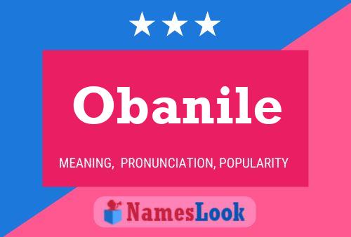 Póster del nombre Obanile