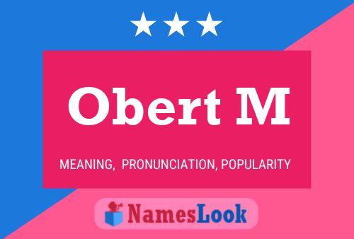 Póster del nombre Obert M