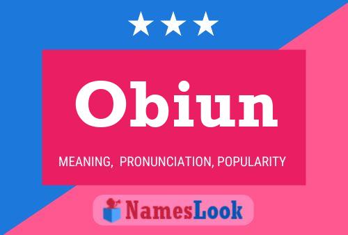 Póster del nombre Obiun