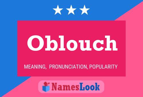 Póster del nombre Oblouch