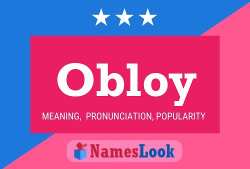 Póster del nombre Obloy