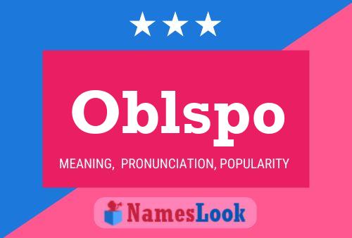 Póster del nombre Oblspo