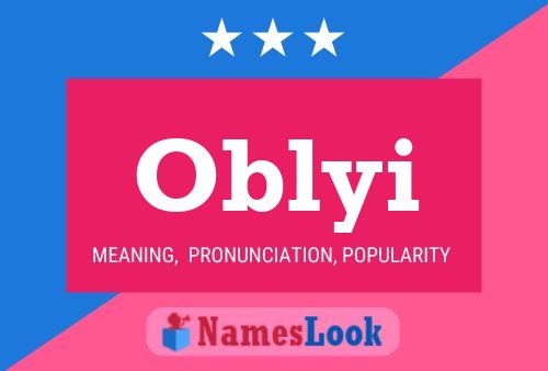 Póster del nombre Oblyi