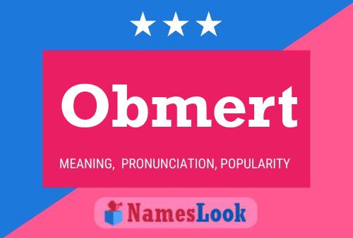 Póster del nombre Obmert