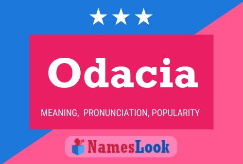 Póster del nombre Odacia