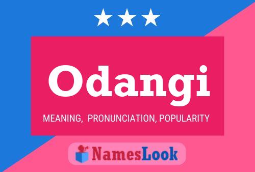 Póster del nombre Odangi