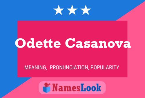 Póster del nombre Odette Casanova