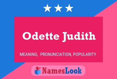 Póster del nombre Odette Judith