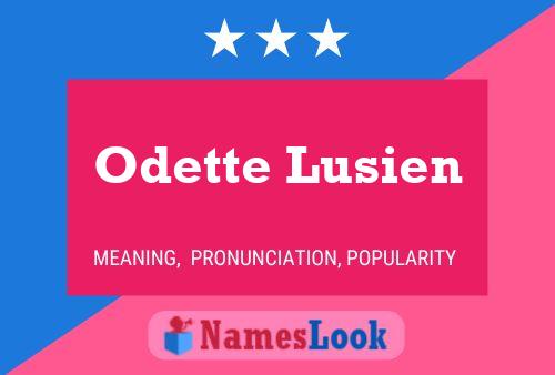 Póster del nombre Odette Lusien