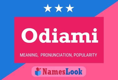 Póster del nombre Odiami