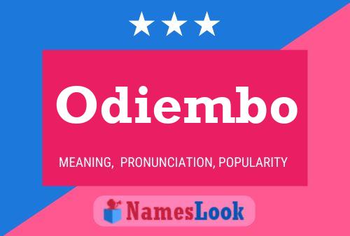 Póster del nombre Odiembo