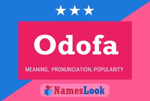 Póster del nombre Odofa