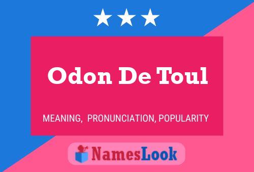 Póster del nombre Odon De Toul