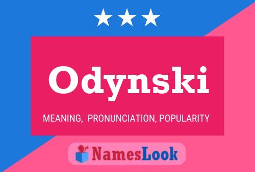 Póster del nombre Odynski