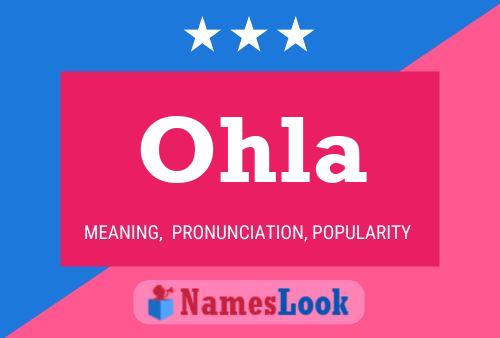 Póster del nombre Ohla