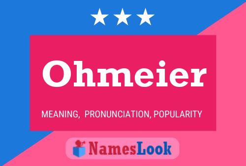 Póster del nombre Ohmeier