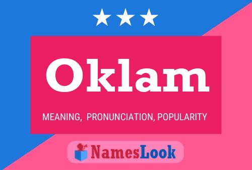 Póster del nombre Oklam