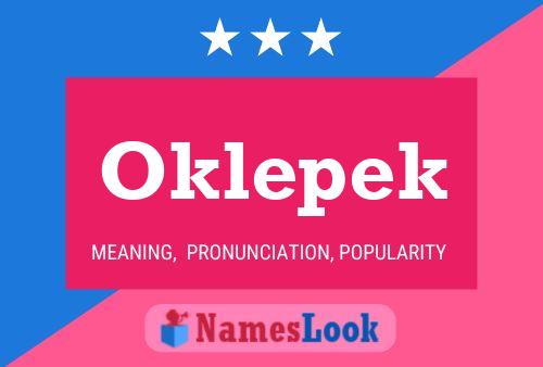 Póster del nombre Oklepek