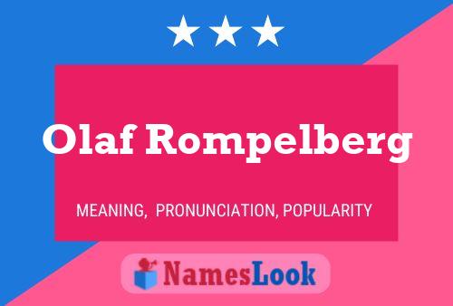 Póster del nombre Olaf Rompelberg