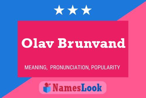 Póster del nombre Olav Brunvand