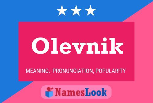 Póster del nombre Olevnik