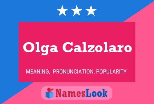 Póster del nombre Olga Calzolaro