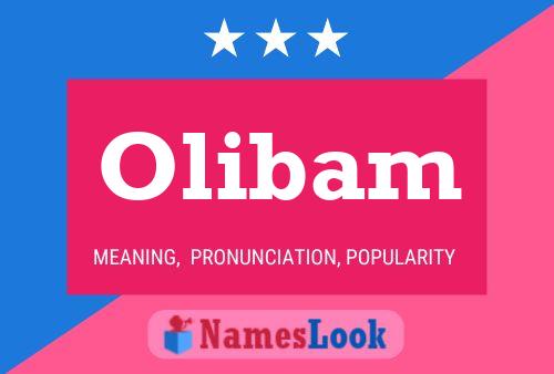 Póster del nombre Olibam