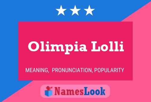 Póster del nombre Olimpia Lolli